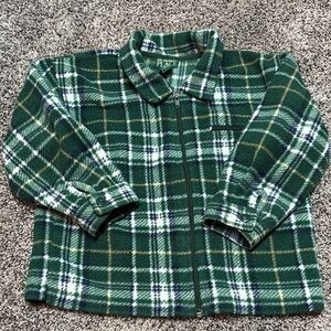 The Children's Place Green and White Button Down Shirt